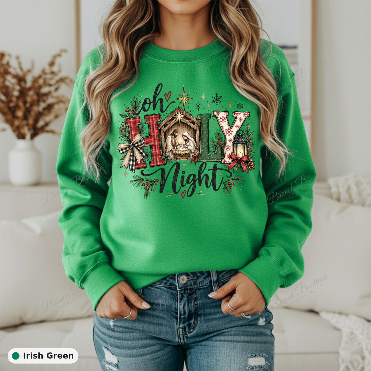 Oh Holy Night — Gildan 18000