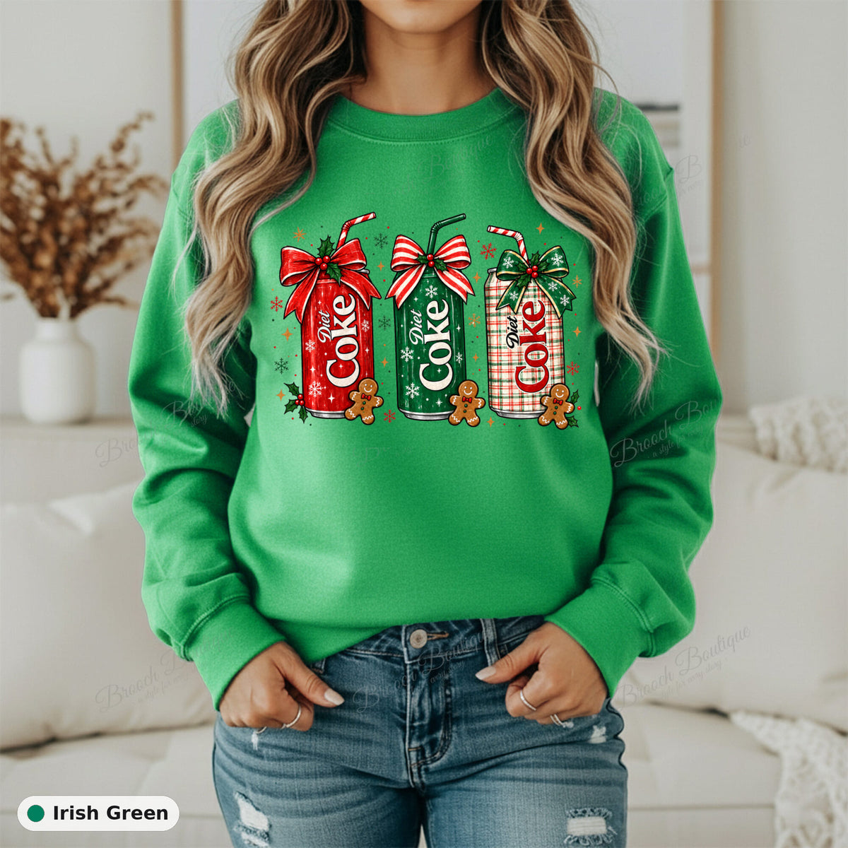 Christmas Diet Coke Cans — Gildan 18000