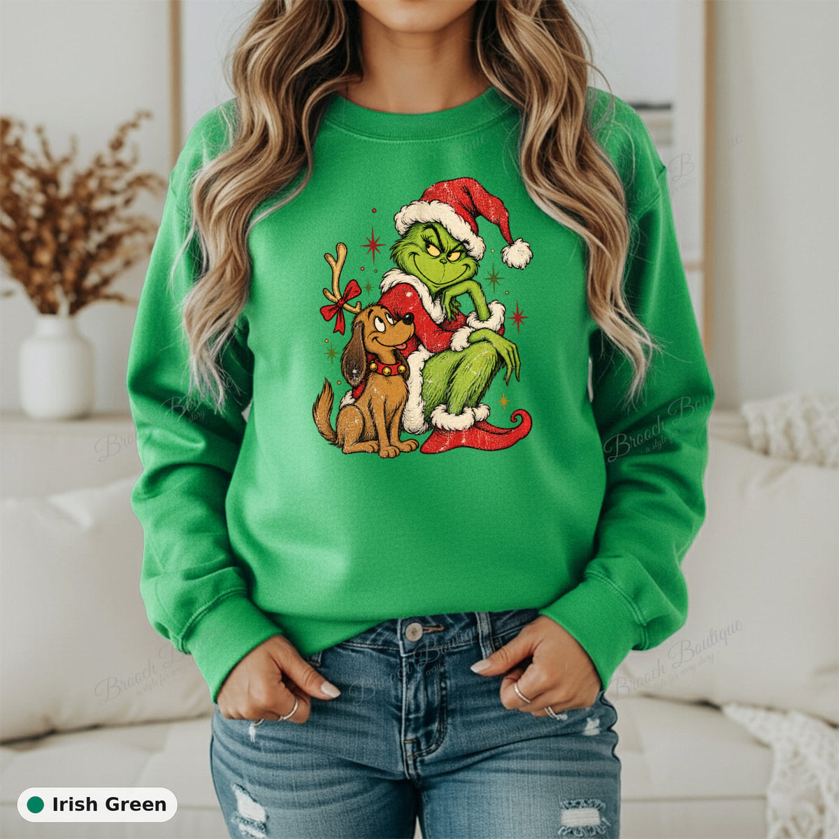 Grinch And Max Christmas — Gildan 18000