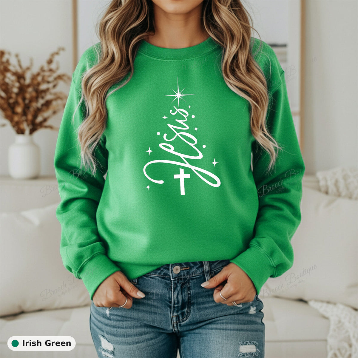 Christ Christmas Tree — Gildan 18000
