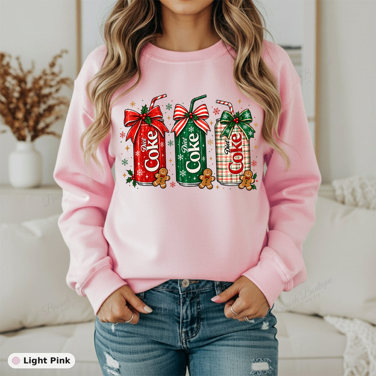 Christmas Diet Coke Cans — Gildan 18000