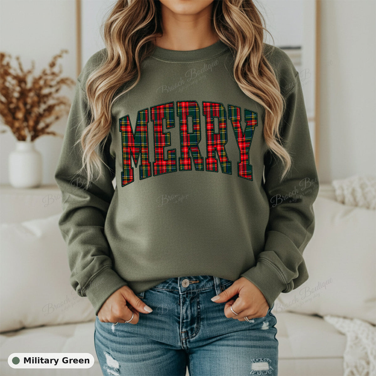 Merry Plaid — Gildan 18000
