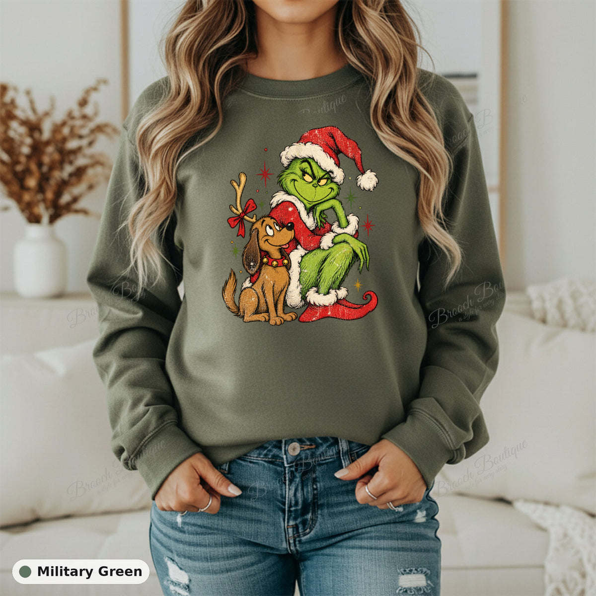 Grinch And Max Christmas — Gildan 18000
