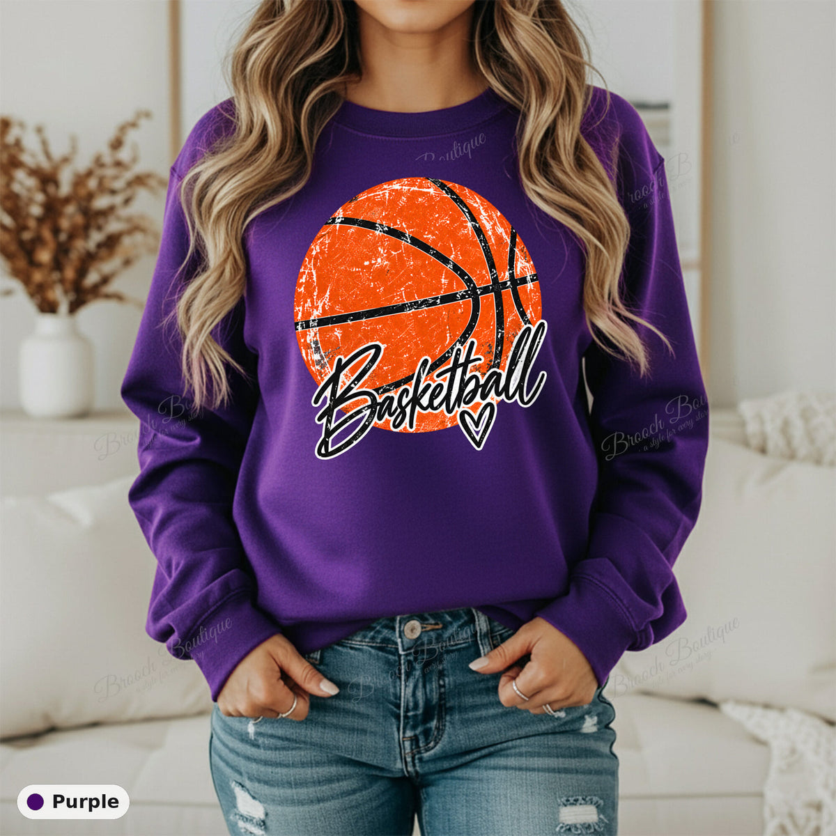 Distressed Basketball 2 — Gildan 18000