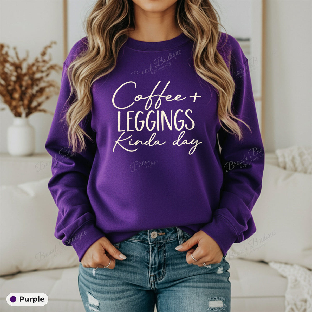 Coffee + Leggings Kinda Day — Gildan 18000