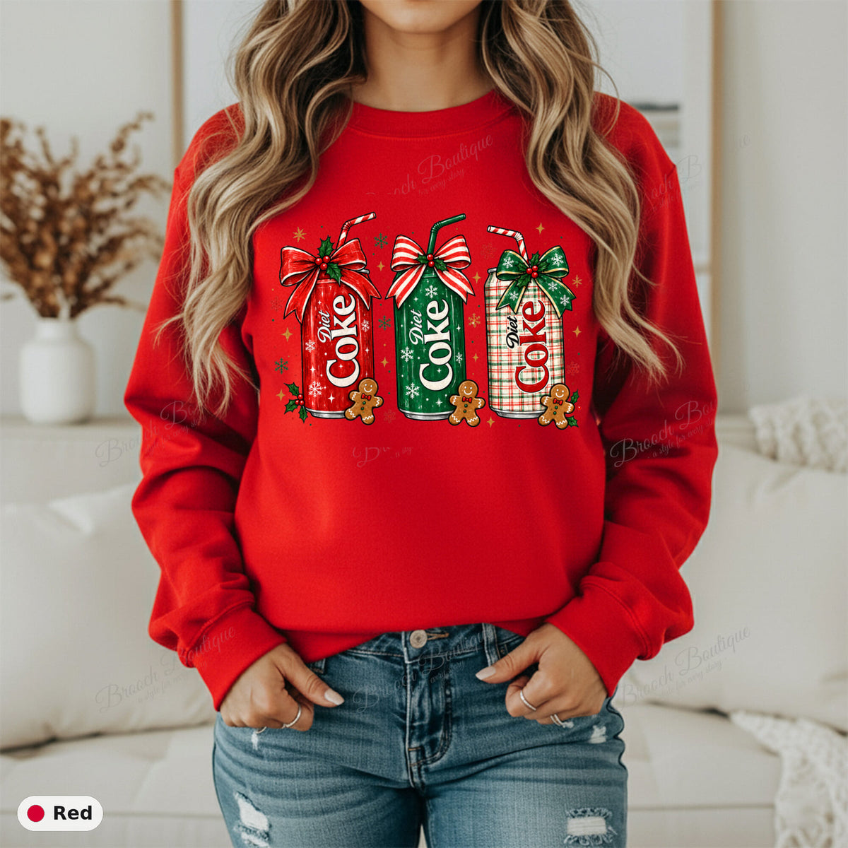 Christmas Diet Coke Cans — Gildan 18000