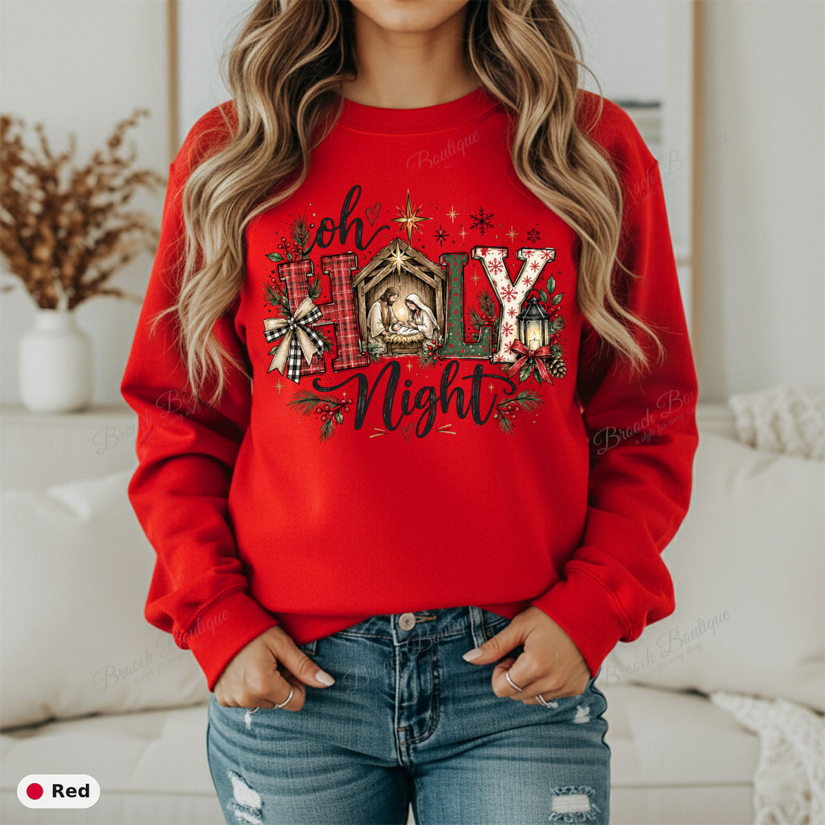 Oh Holy Night — Gildan 18000
