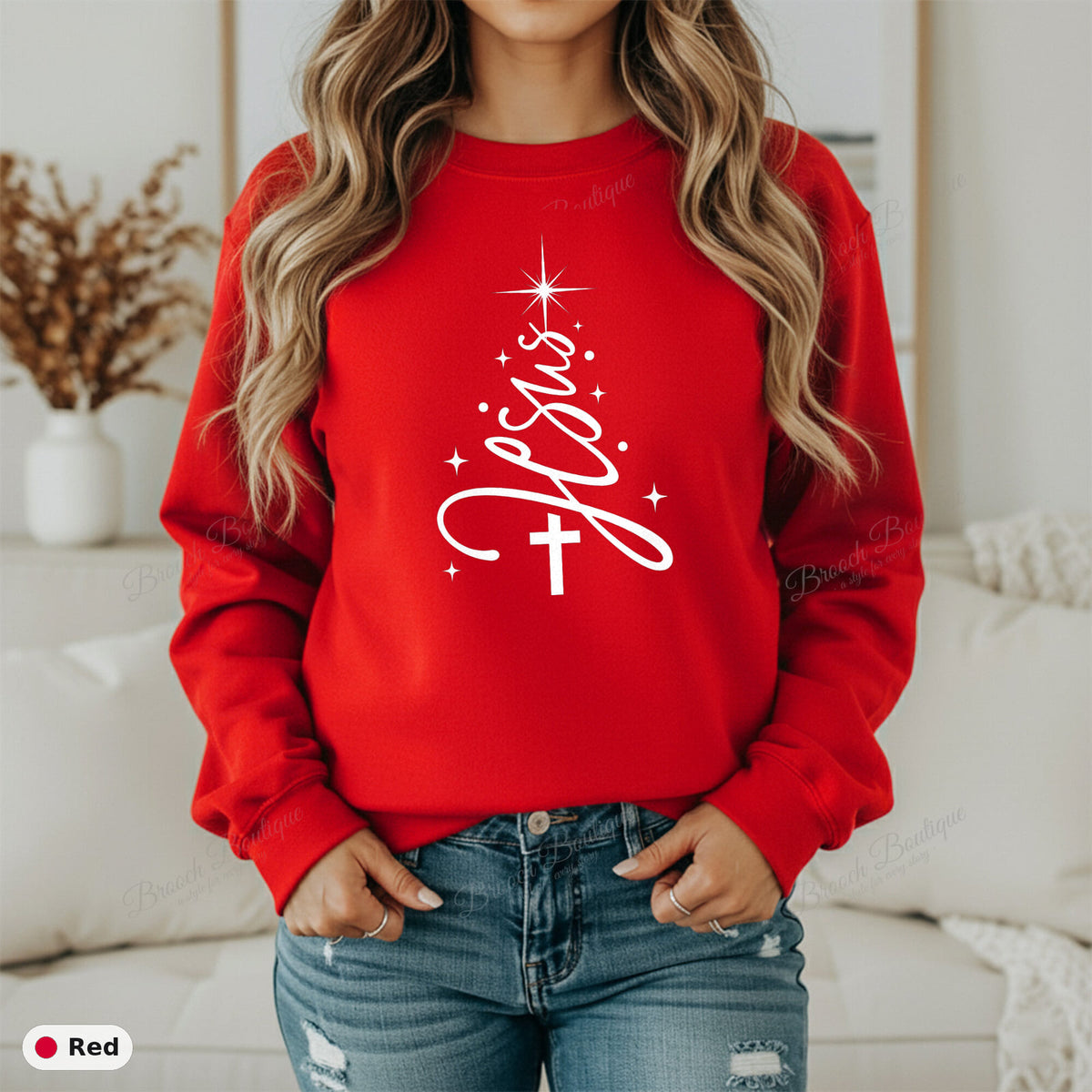 Christ Christmas Tree — Gildan 18000