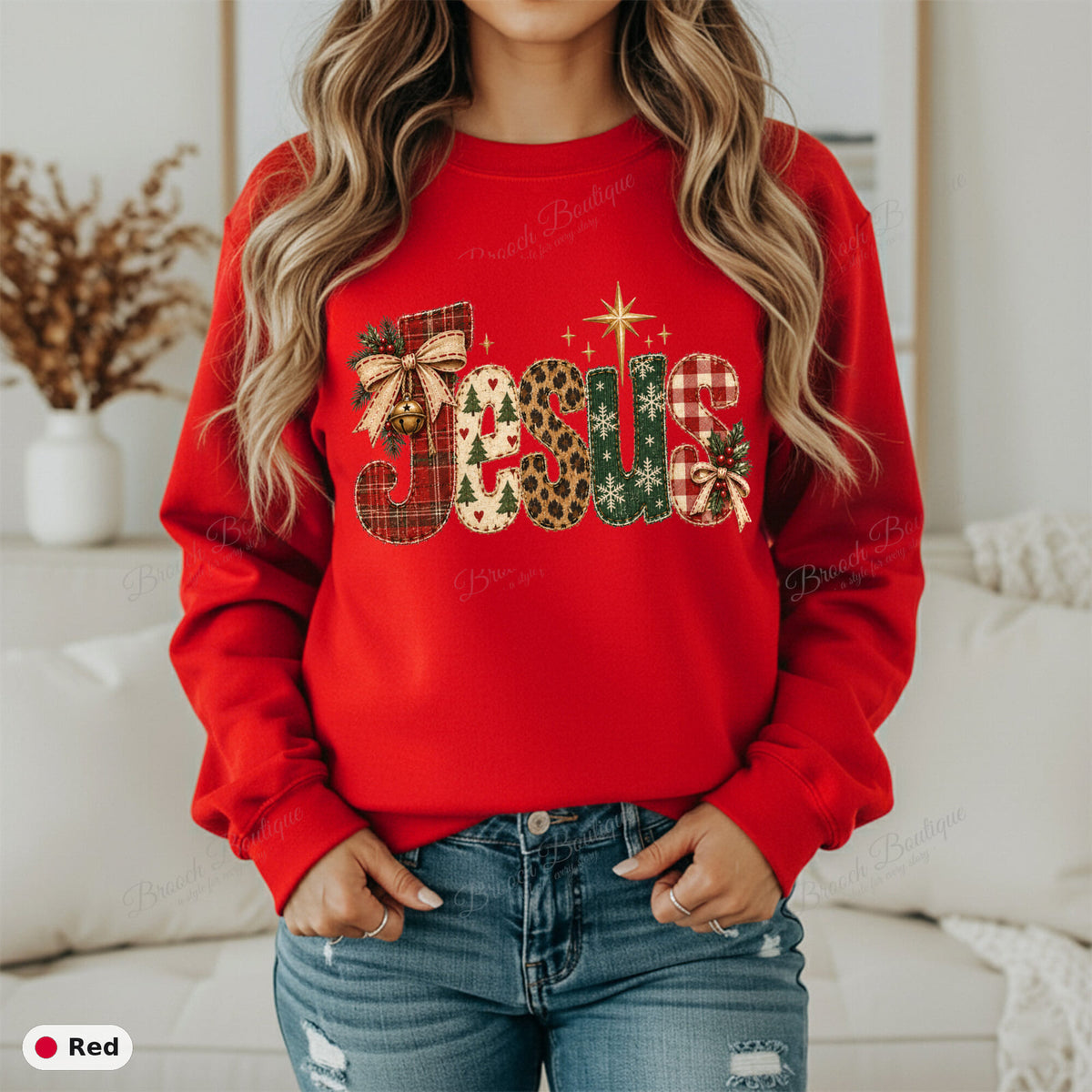 Jesus Patchwork Christmas — Gildan 18000