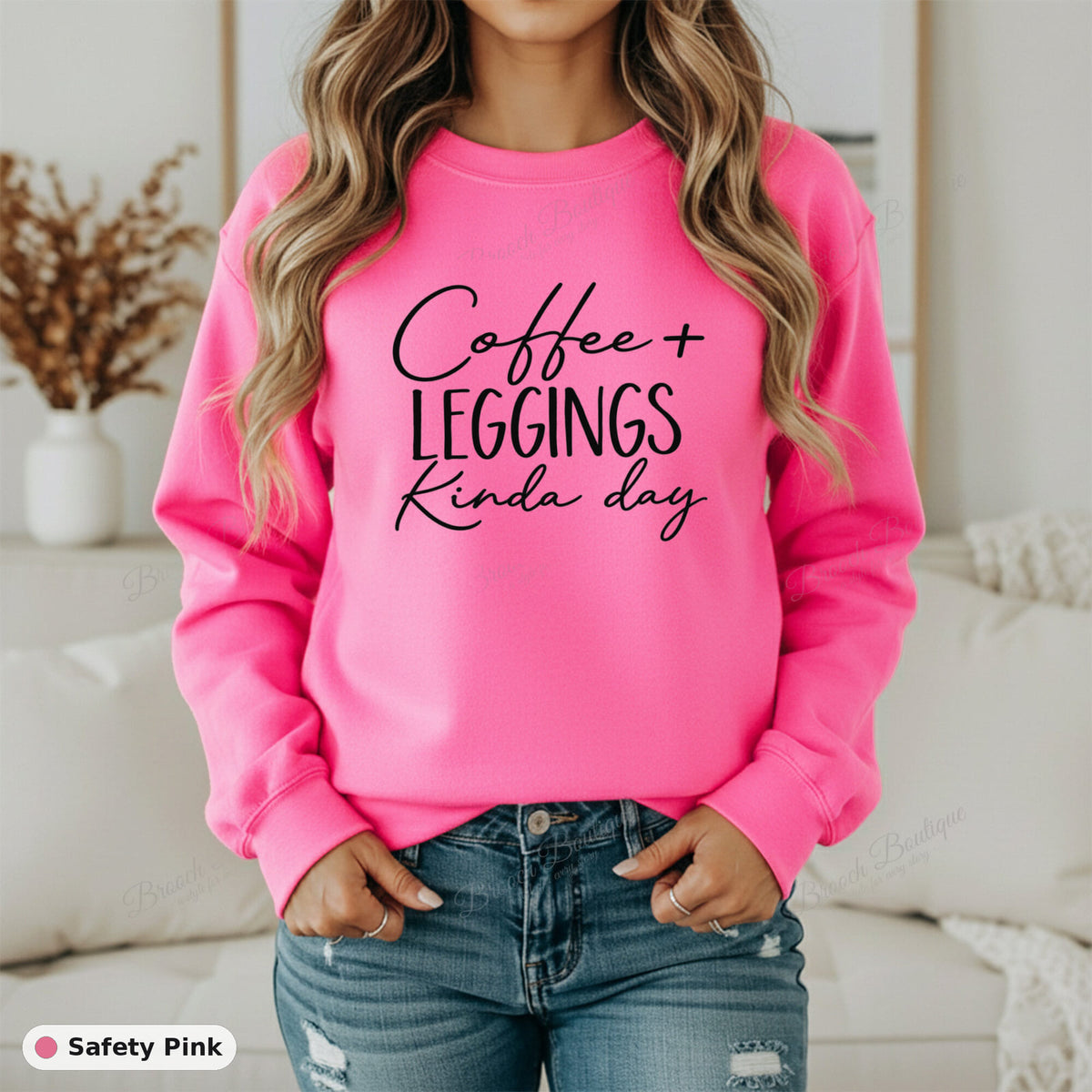 Coffee + Leggings Kinda Day — Gildan 18000