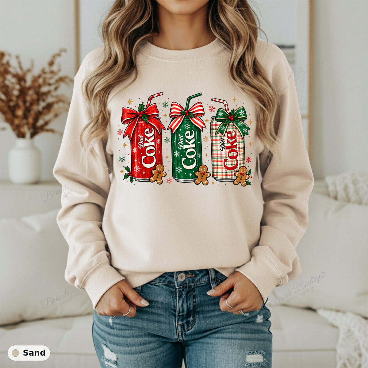 Christmas Diet Coke Cans — Gildan 18000