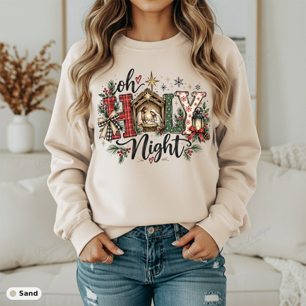 Oh Holy Night — Gildan 18000