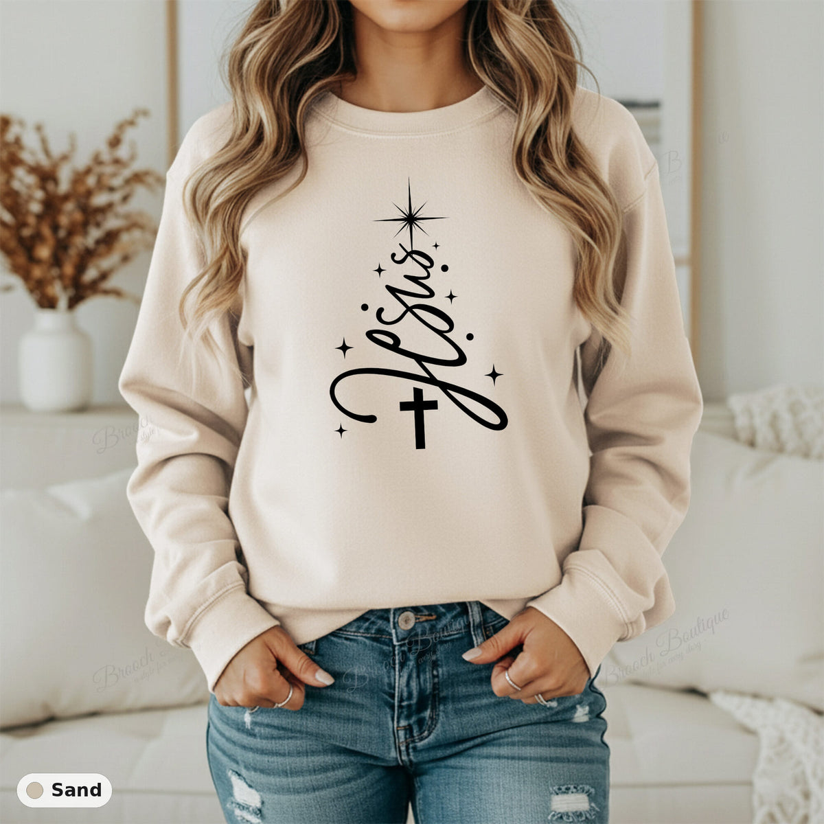 Christ Christmas Tree — Gildan 18000