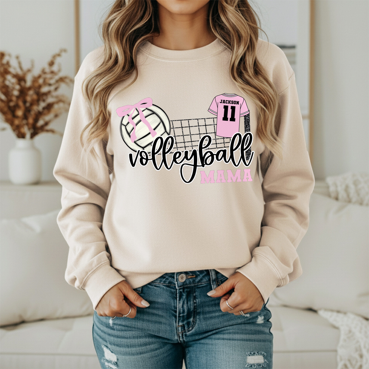 CUSTOM Volleyball Sweatshirt — Gildan sweatshirt