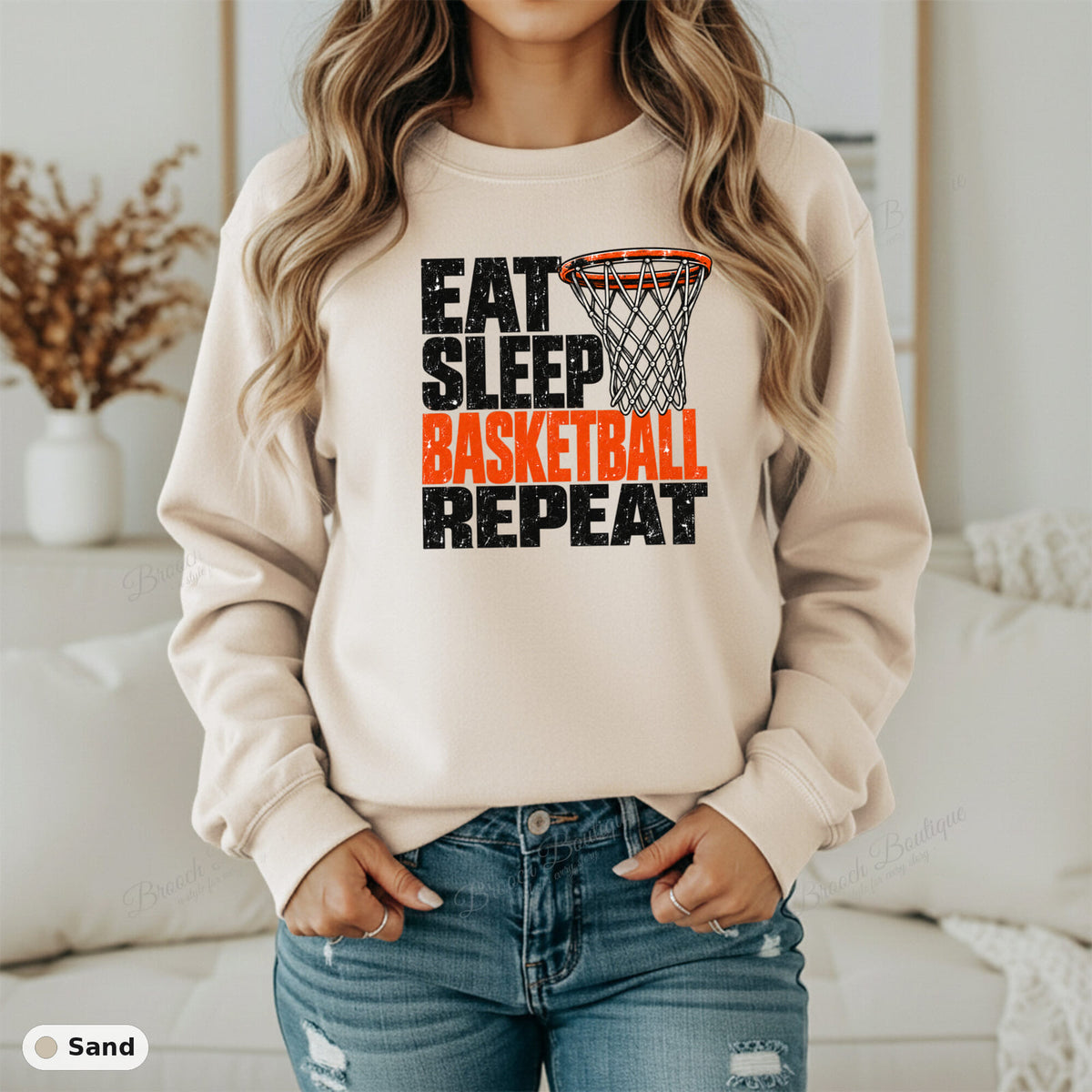 Eat Sleep Basketball Repeat — Gildan 18000