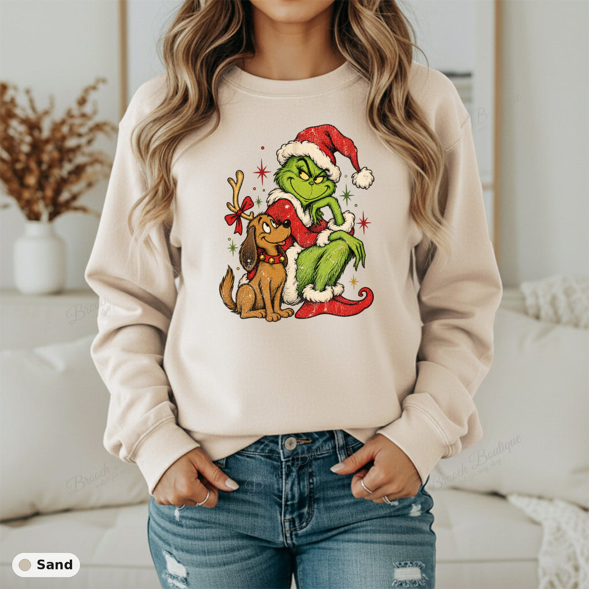 Grinch And Max Christmas — Gildan 18000