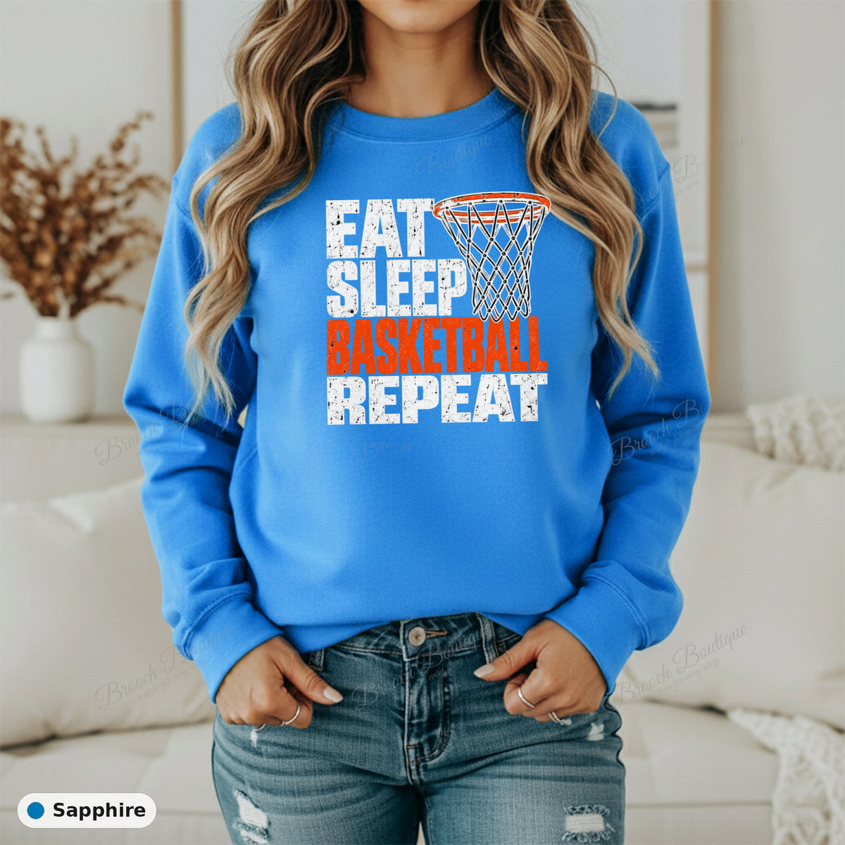 Eat Sleep Basketball Repeat — Gildan 18000