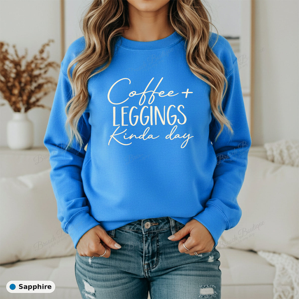 Coffee + Leggings Kinda Day — Gildan 18000