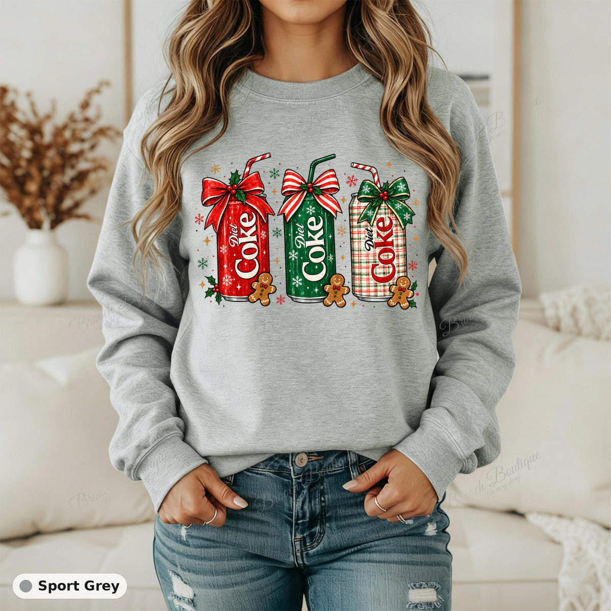 Christmas Diet Coke Cans — Gildan 18000