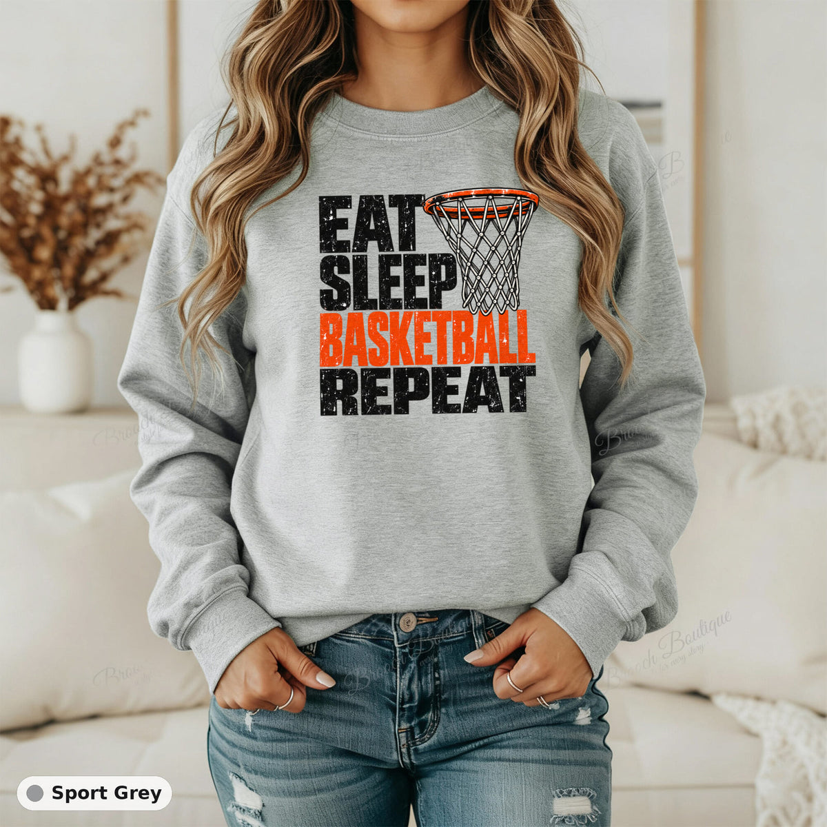 Eat Sleep Basketball Repeat — Gildan 18000