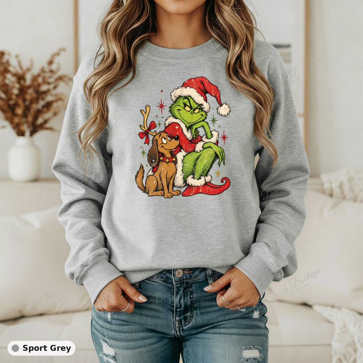 Grinch And Max Christmas — Gildan 18000
