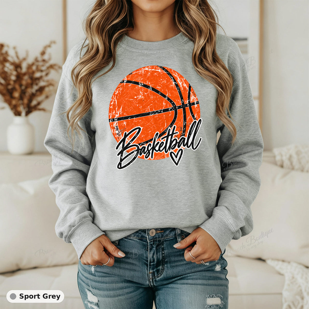 Distressed Basketball 2 — Gildan 18000