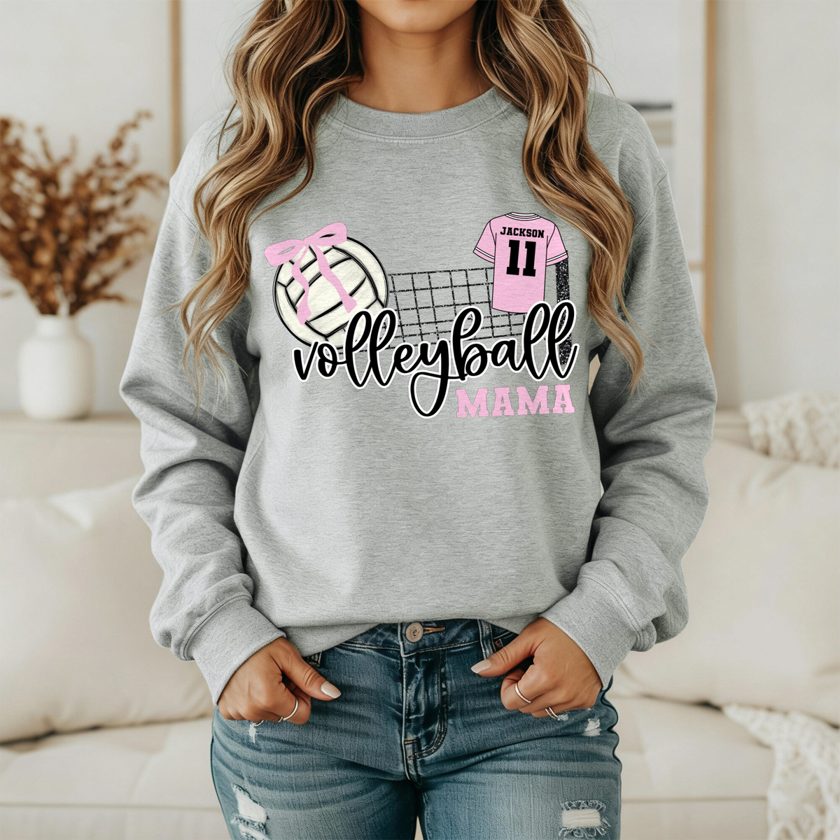 CUSTOM Volleyball Sweatshirt — Gildan sweatshirt