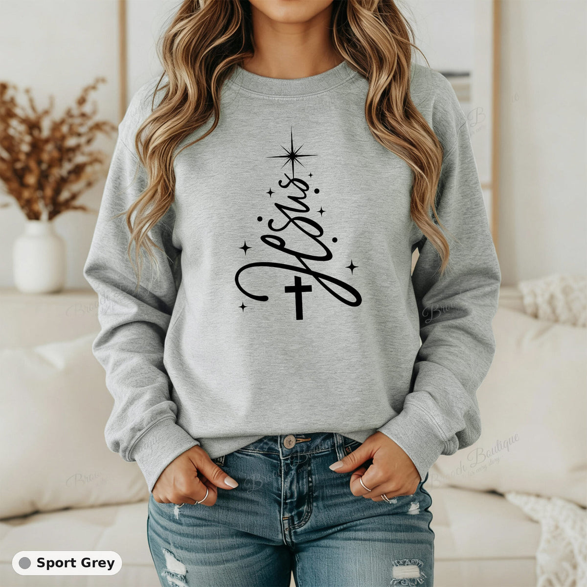 Christ Christmas Tree — Gildan 18000