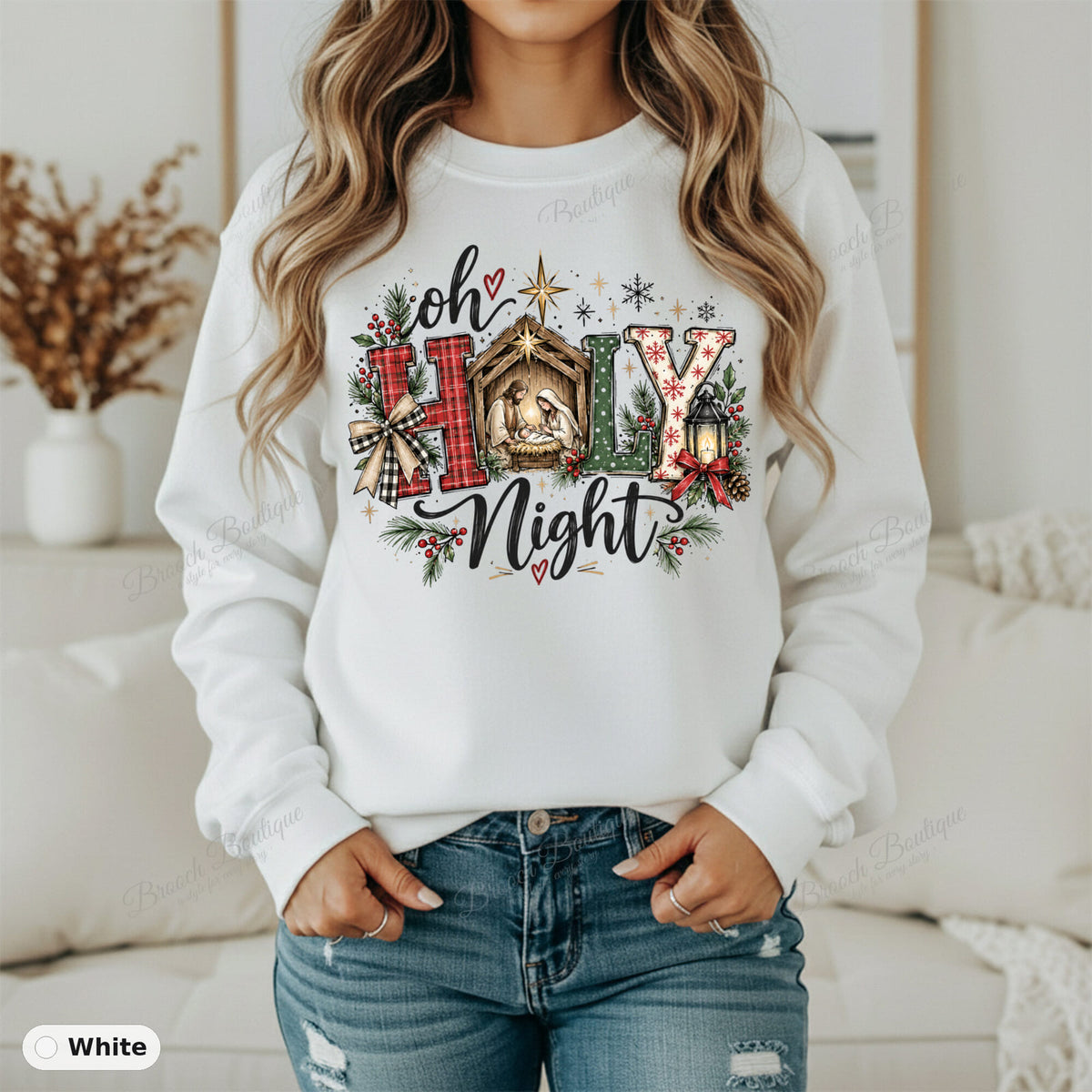 Oh Holy Night — Gildan 18000