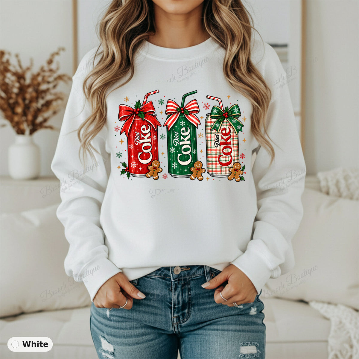 Christmas Diet Coke Cans — Gildan 18000