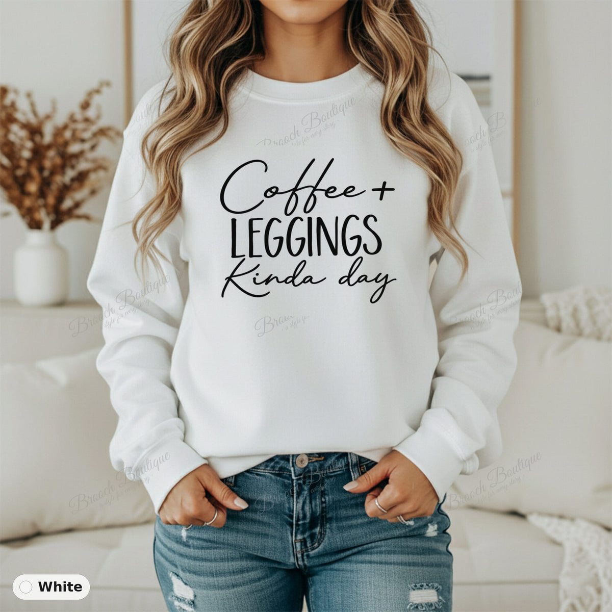 Coffee + Leggings Kinda Day — Gildan 18000
