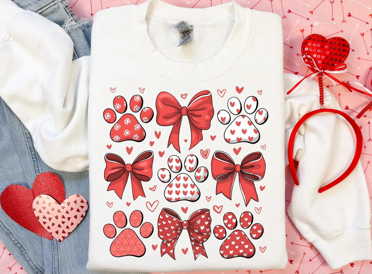 BOW/PAW SWEATSHIRT