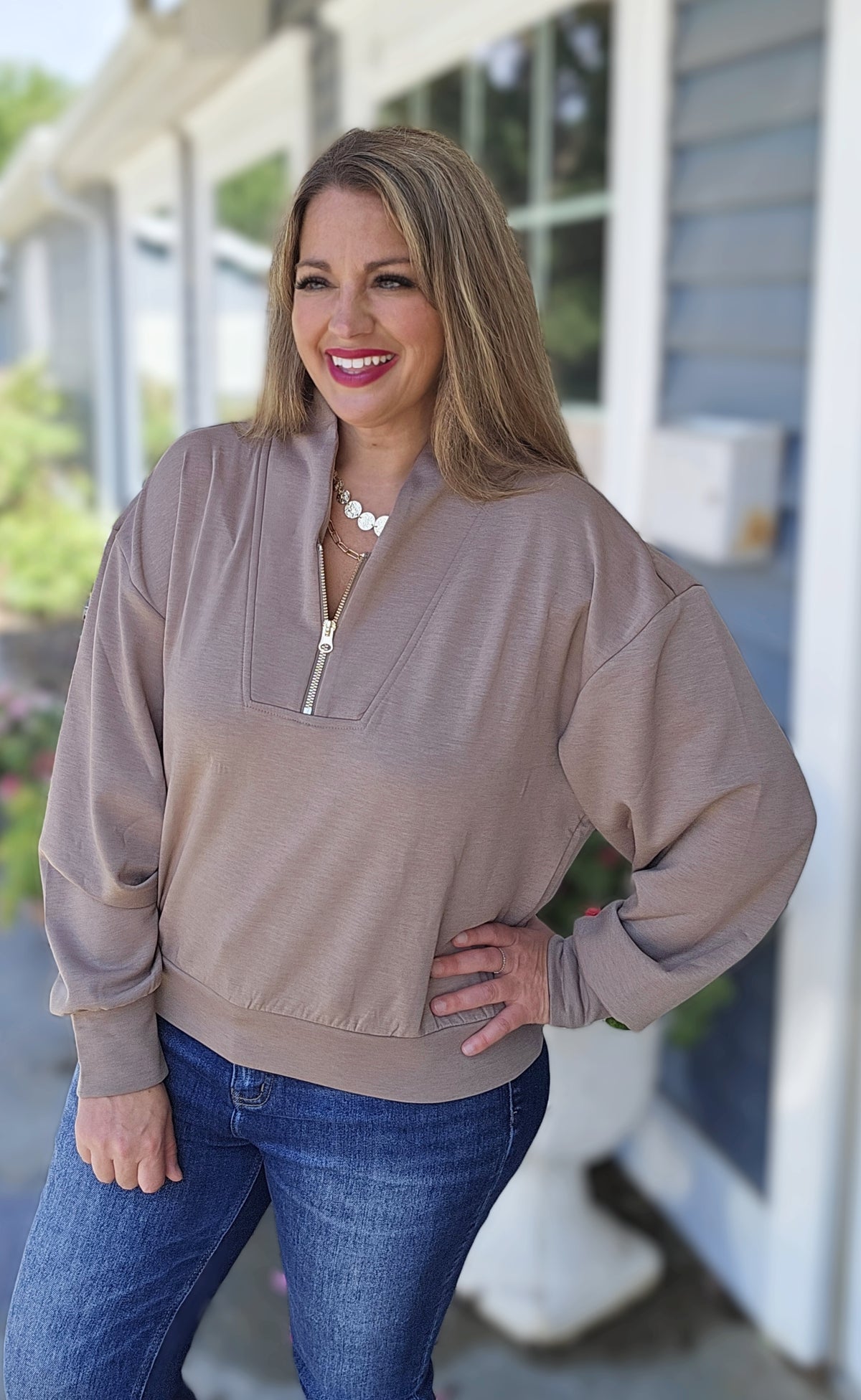 COCOA SCUBA HALF ZIP PULLOVER