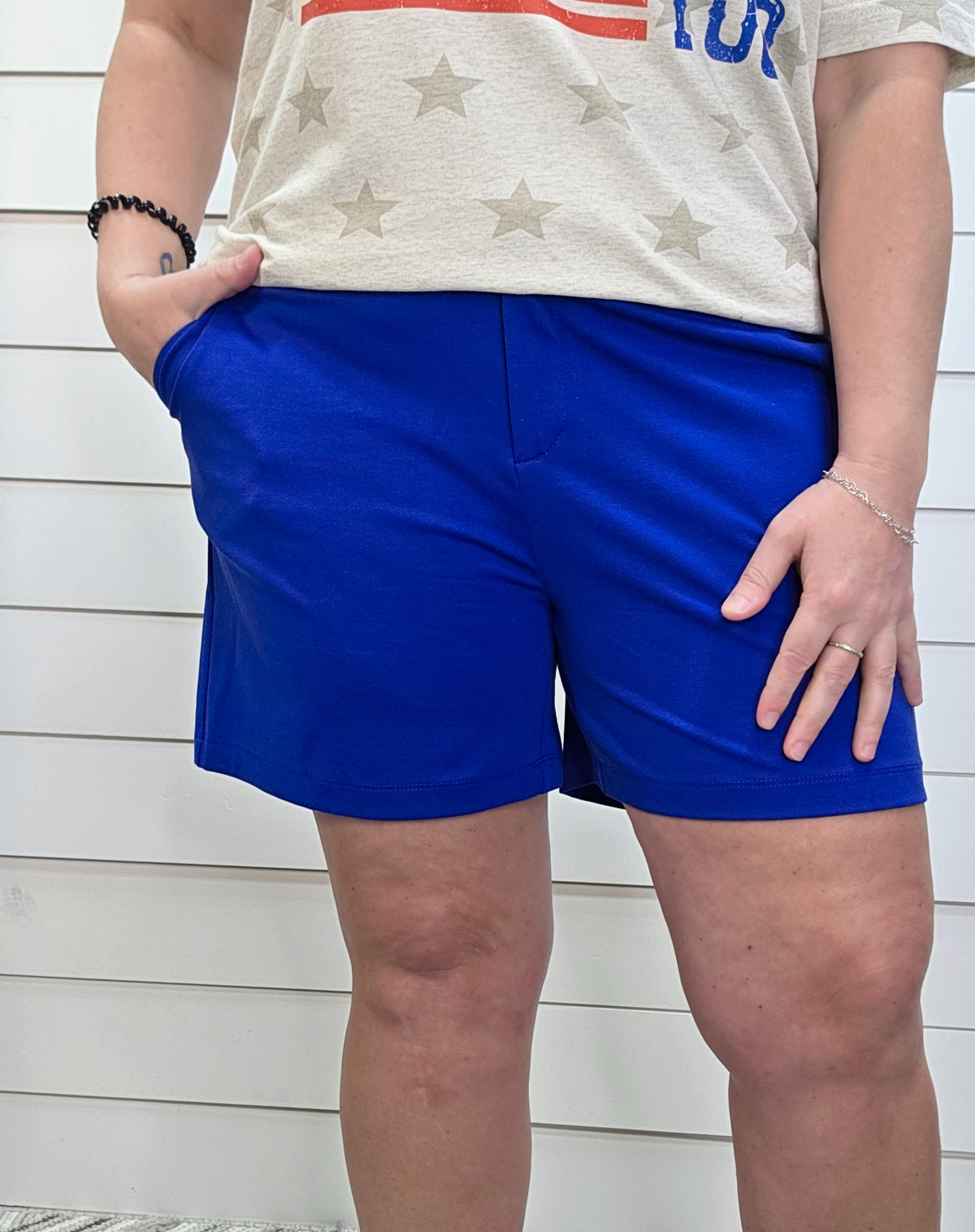 DEAR SCARLETT SHORTS - ROYAL BLUE