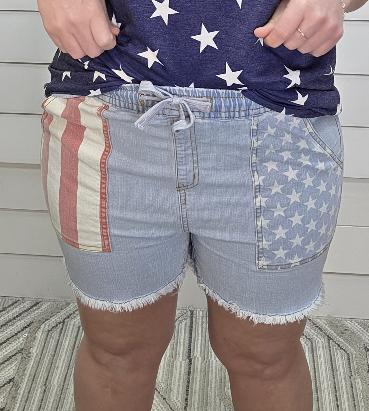 AMERICAN JOGGER DENIM SHORTS