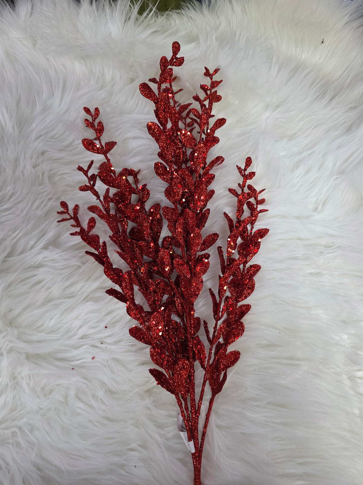 grhse - RED UPRIGHT GLITTER SMALL EUC