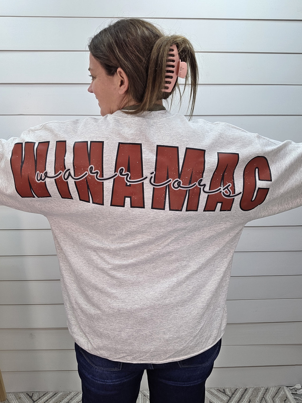 CUSTOM BIG LETTER SWEATHSHIRTS