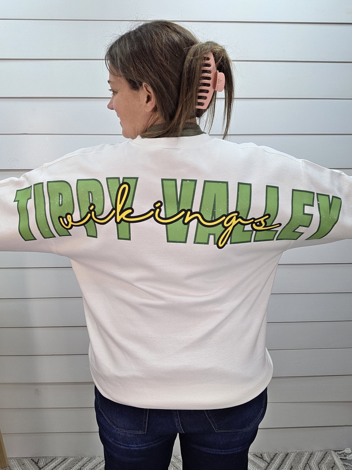 CUSTOM BIG LETTER SWEATHSHIRTS