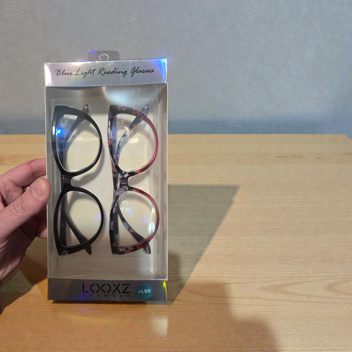 2 PAIR BLUE LIGHT READING GLASSES - AST