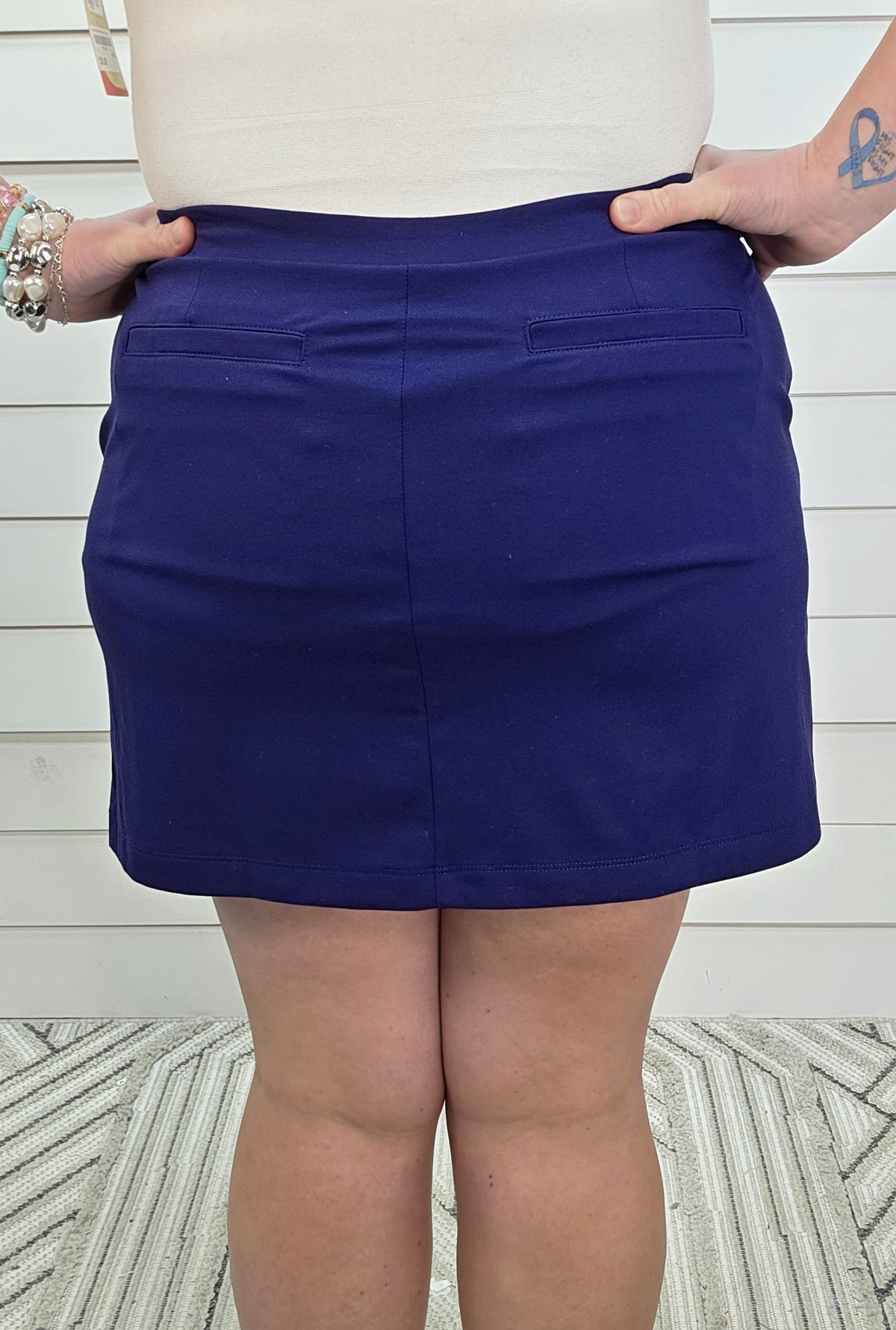 DEAR SCARLETT RELAXED SKORT - NAVY