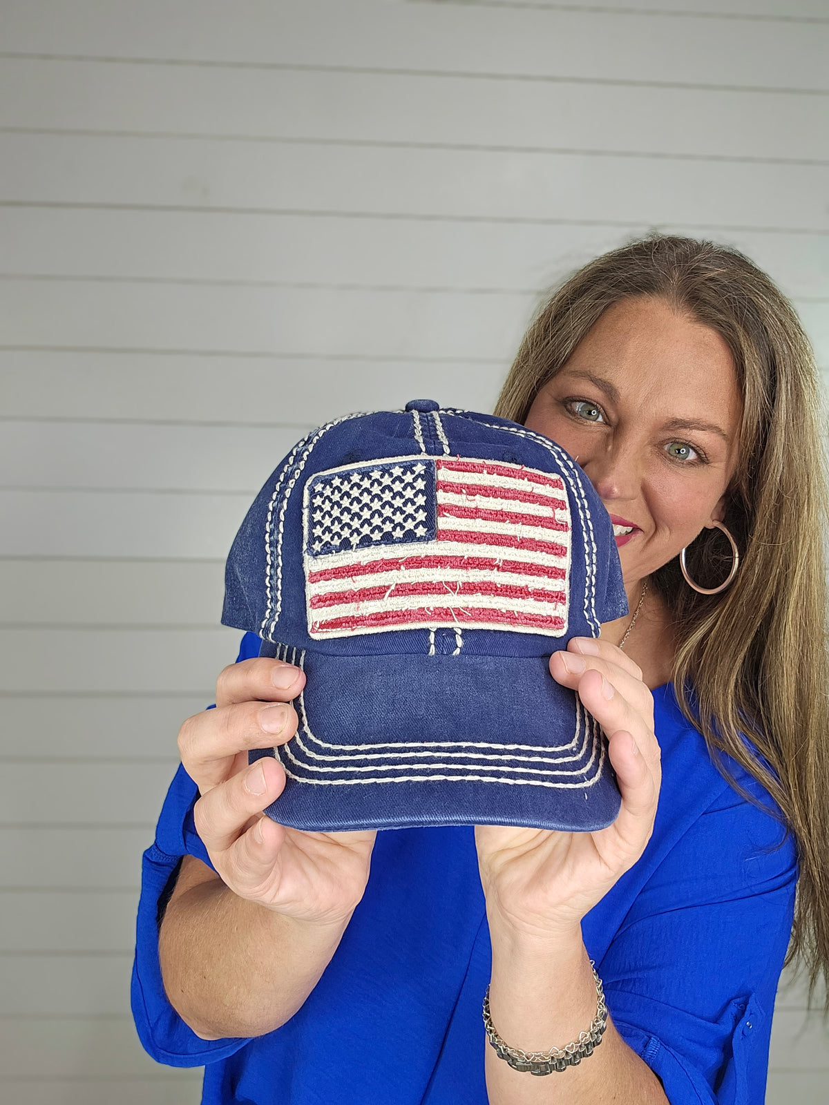 FLAG BASEBALL HAT -2  COLORS