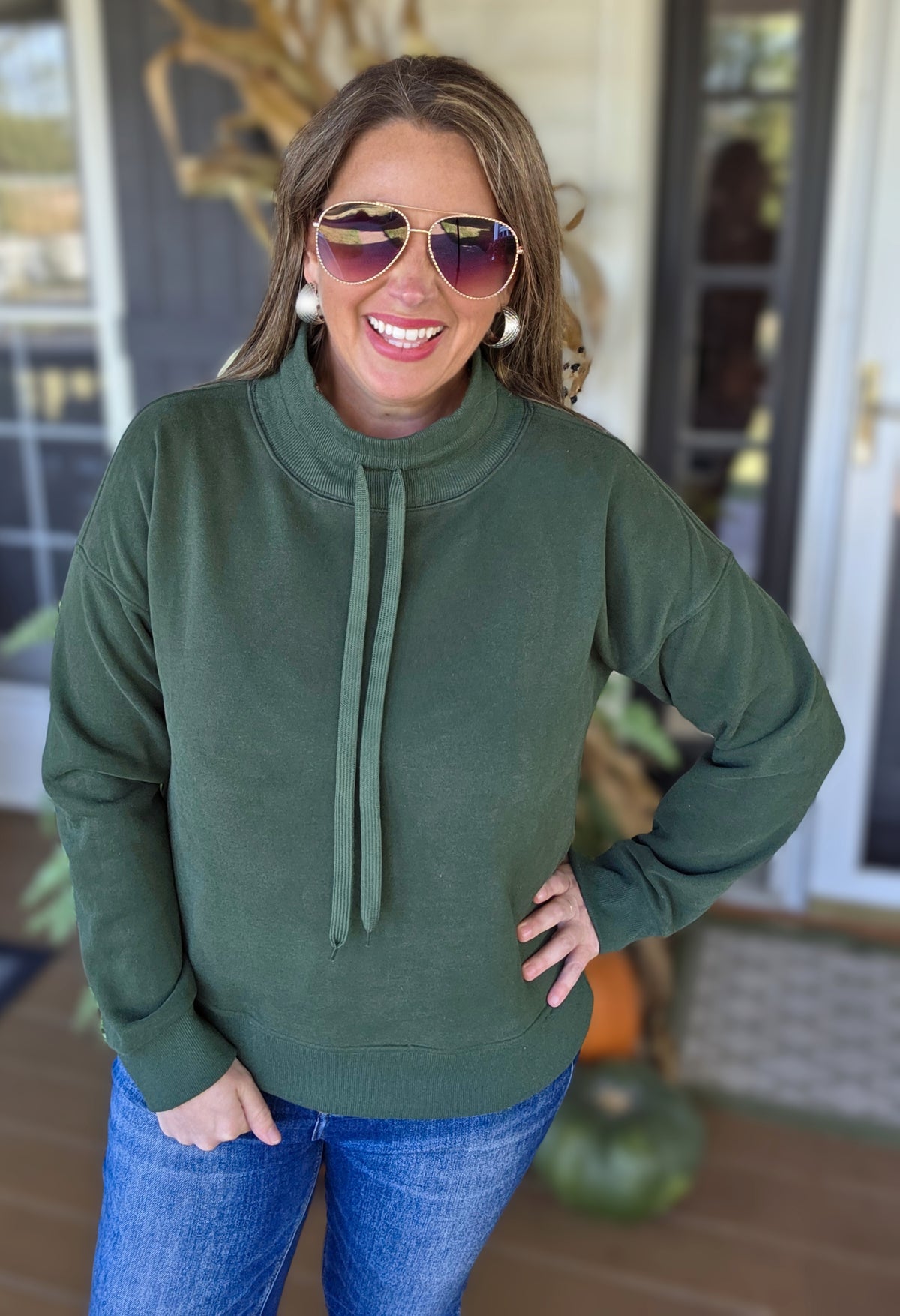 FOREST TIE CHANNEL SWEATSHIRT PULLOVER