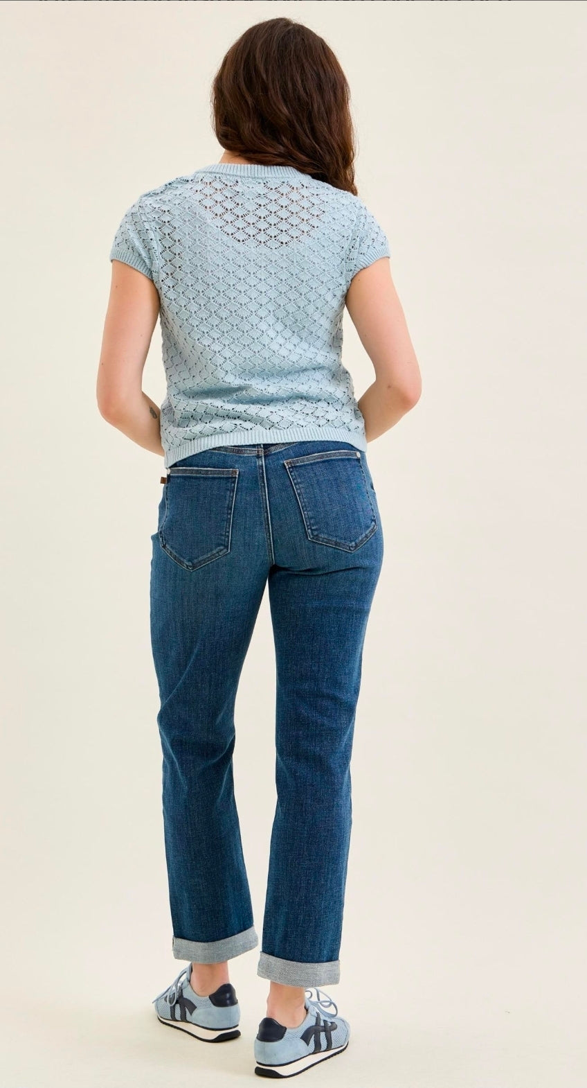 JUDY BLUE MID RISE Billie Boyfriend medium wash Everyday Indigo Jean