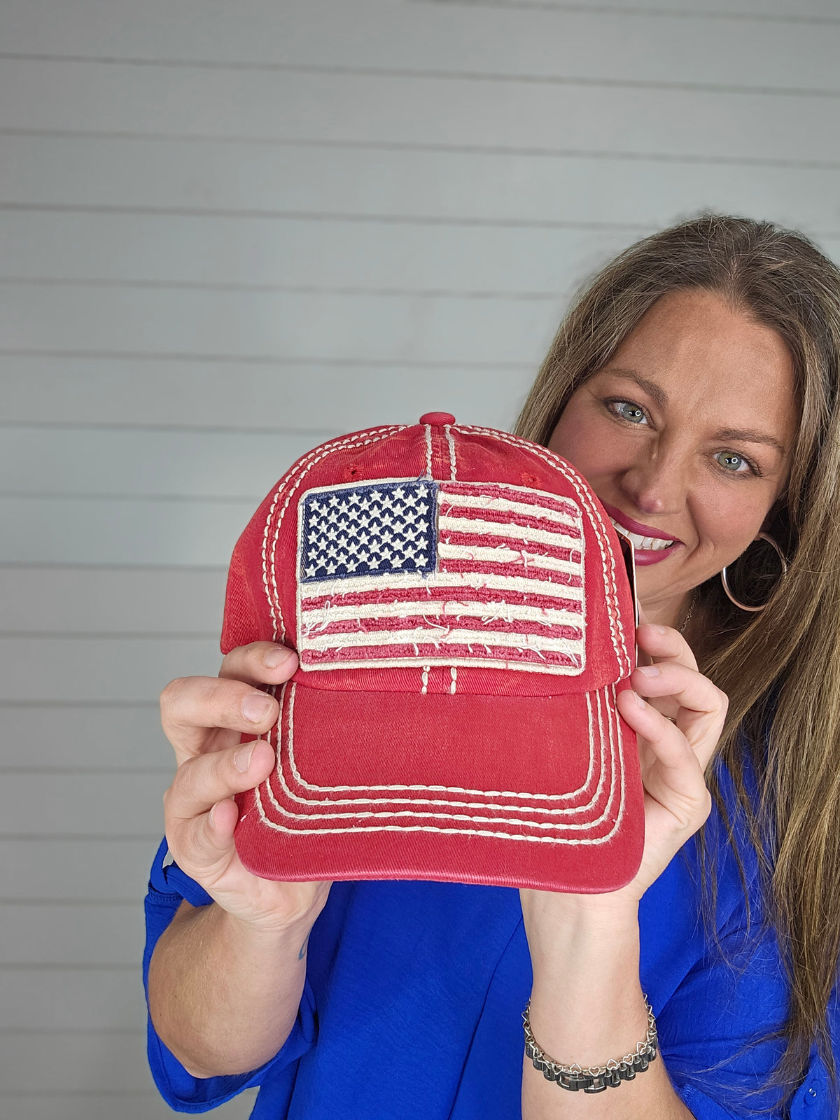 FLAG BASEBALL HAT -2  COLORS