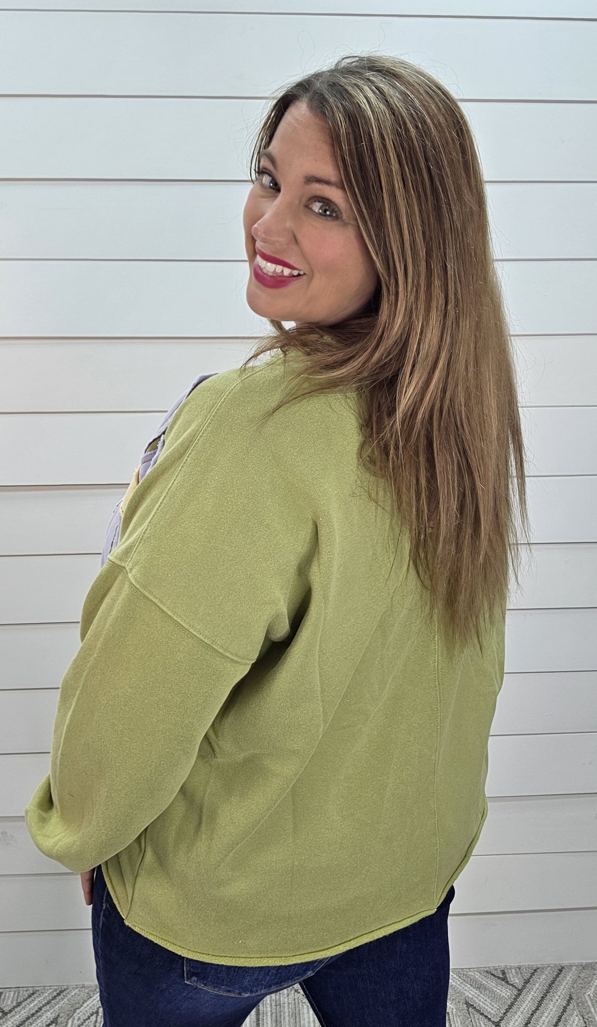 MATCHA 3D FLORAL OVERSIZED PULLOVER