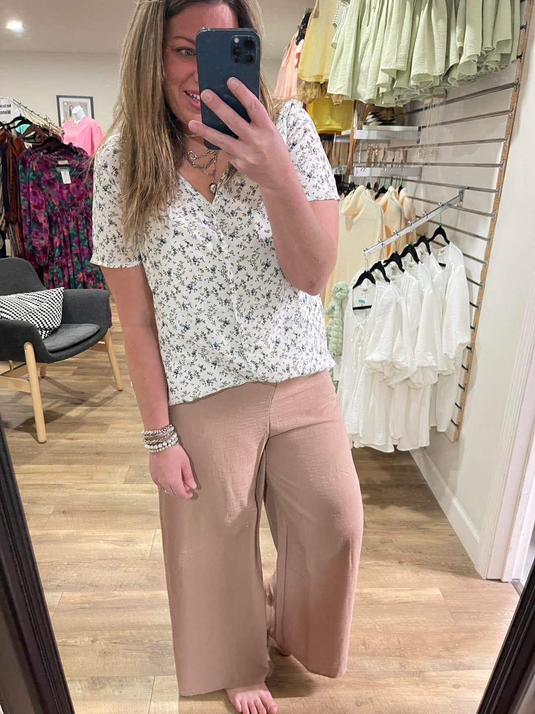TOAST WIDE LEG ELASTIC WAIST BAND PANTS