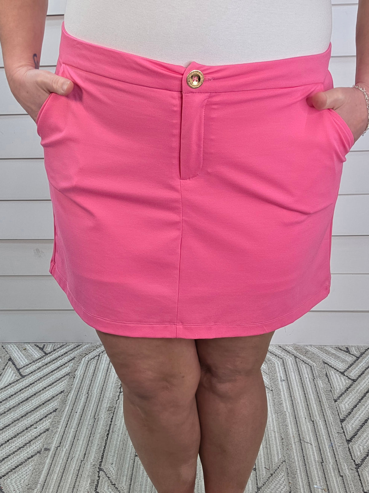 DEAR SCARLETT RELAXED SKORT - HOT PINK