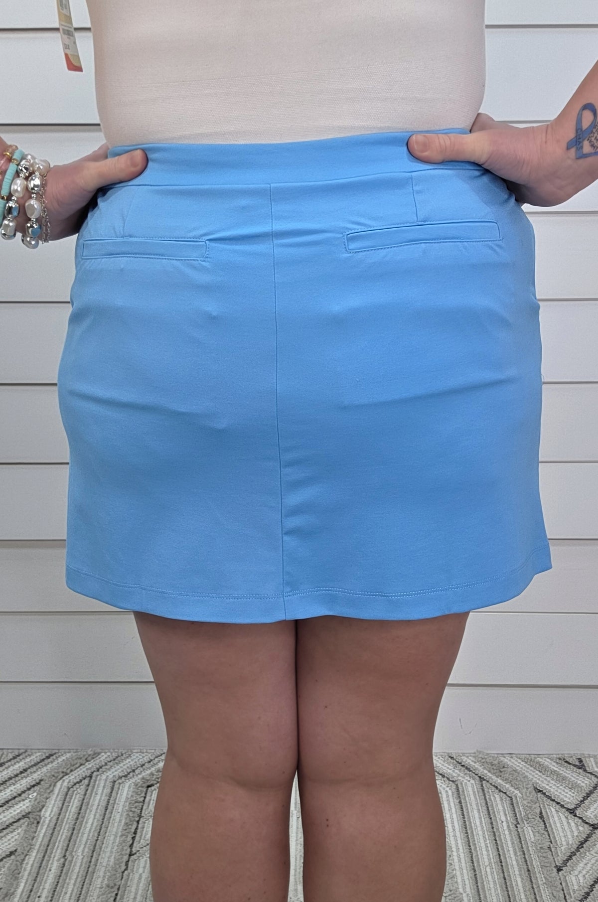 DEAR SCARLETT RELAXED SKORT - AQUA