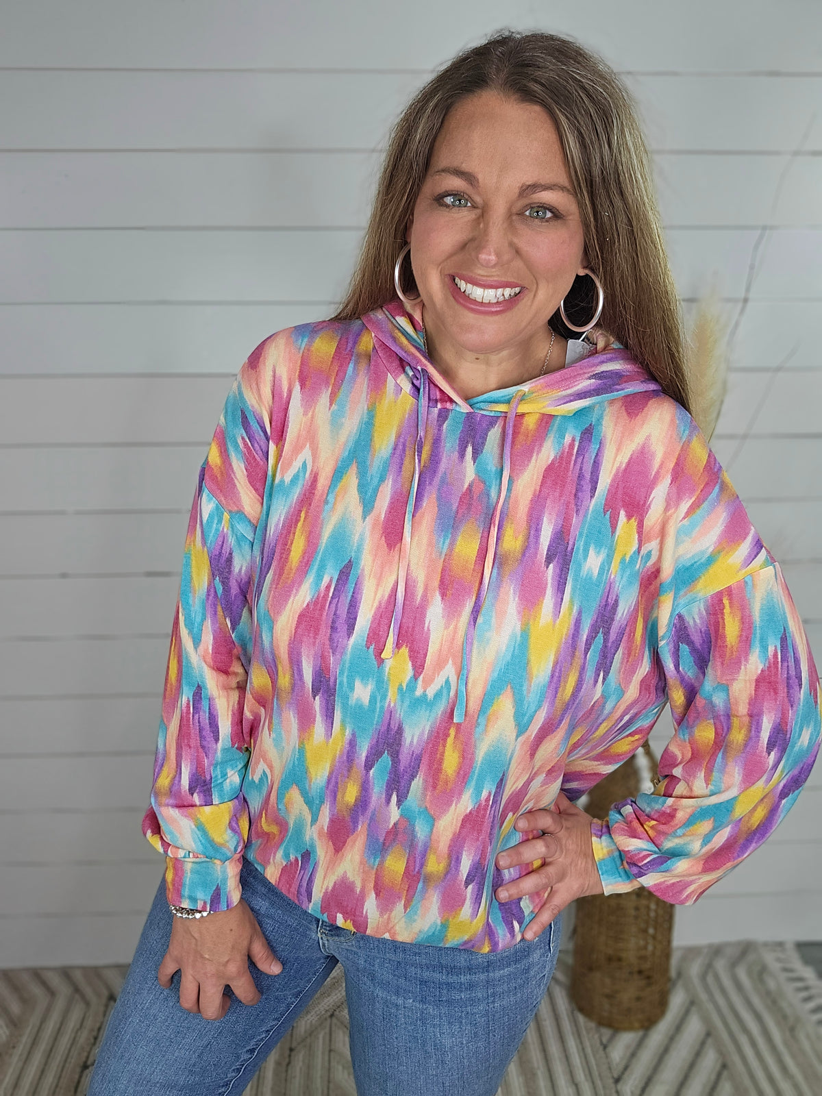 MULTI COLOR LIGHT WEIGHT HOODIE