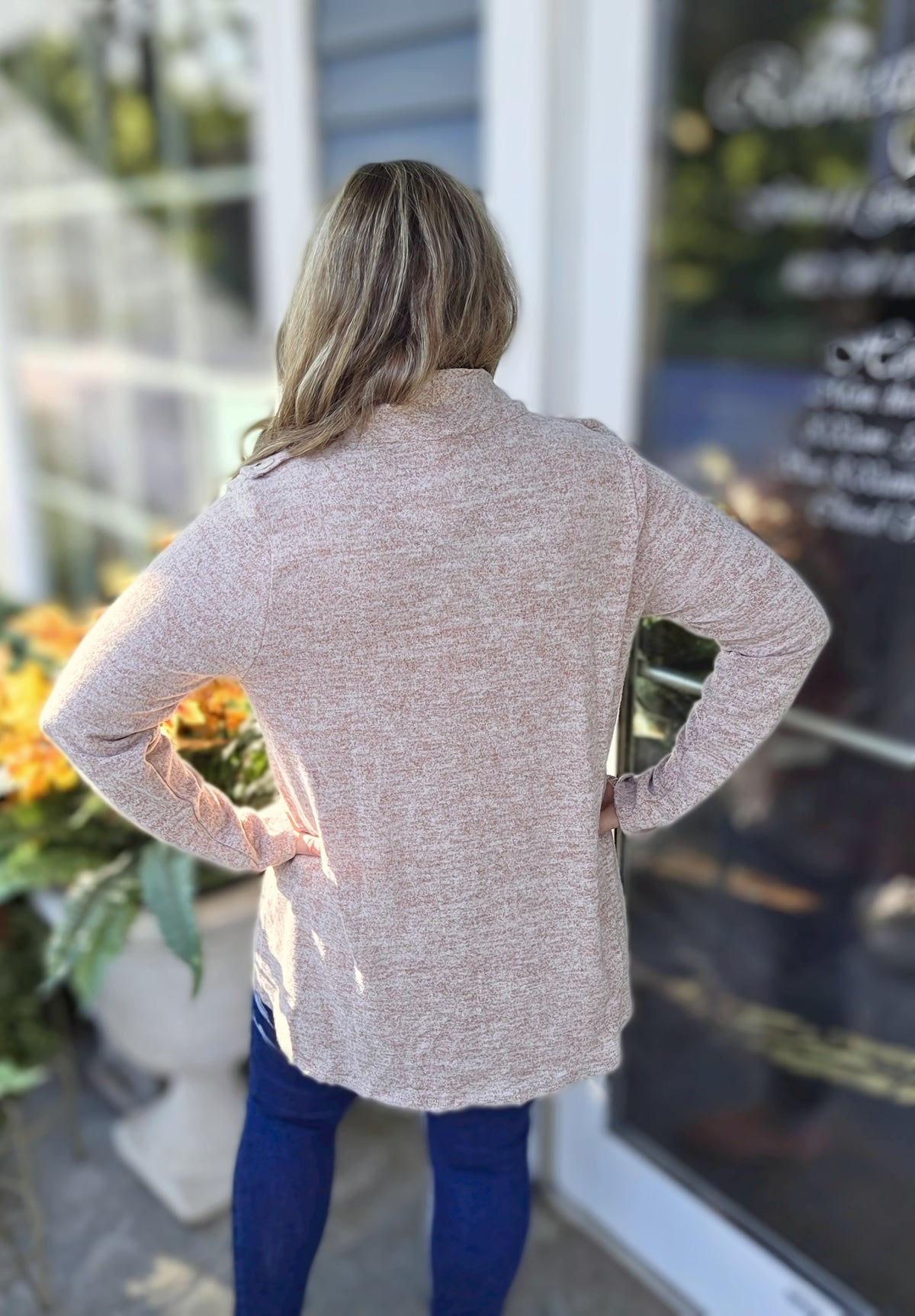 DEAR SCARLETT - 2 N 1 CARDIGAN - CHOCOLATE